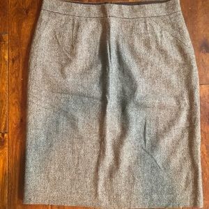 Ann Taylor Sz 12 new without tags Brown Wool skirt